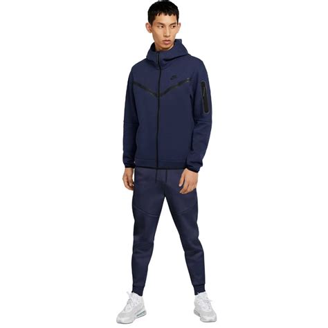 nike tech fleece pak donkerblauw|nike tech fleece blue.